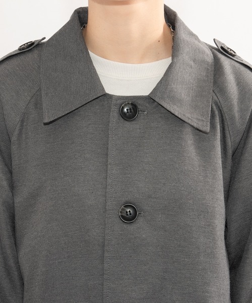 kutir（クティール）の「オーバーステンカラーコート（ステンカラーコート・レディース・グレー/グレー系その他/ブラウン系その他・SMALL/MEDIUM）」の4枚目の写真