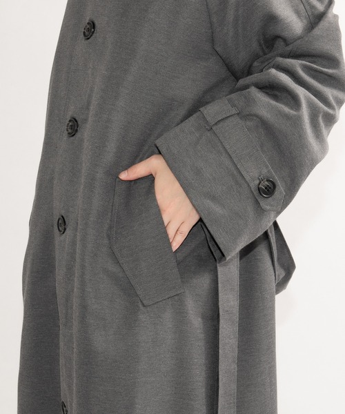 kutir（クティール）の「オーバーステンカラーコート（ステンカラーコート・レディース・グレー/グレー系その他/ブラウン系その他・SMALL/MEDIUM）」の16枚目の写真