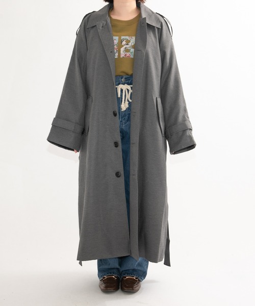 kutir（クティール）の「オーバーステンカラーコート（ステンカラーコート・レディース・グレー/グレー系その他/ブラウン系その他・SMALL/MEDIUM）」の22枚目の写真