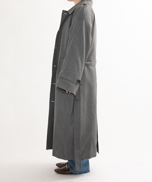 kutir（クティール）の「オーバーステンカラーコート（ステンカラーコート・レディース・グレー/グレー系その他/ブラウン系その他・SMALL/MEDIUM）」の9枚目の写真