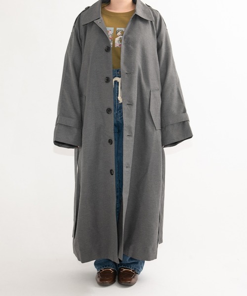 kutir（クティール）の「オーバーステンカラーコート（ステンカラーコート・レディース・グレー/グレー系その他/ブラウン系その他・SMALL/MEDIUM）」の5枚目の写真
