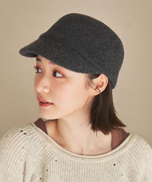 coen（コーエン）の「シンプルキャスケット（キャスケット・レディース・グレー/ベージュ/ブラック・FREE）」の2枚目の写真