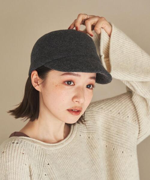 coen（コーエン）の「シンプルキャスケット（キャスケット・レディース・グレー/ベージュ/ブラック・FREE）」の6枚目の写真