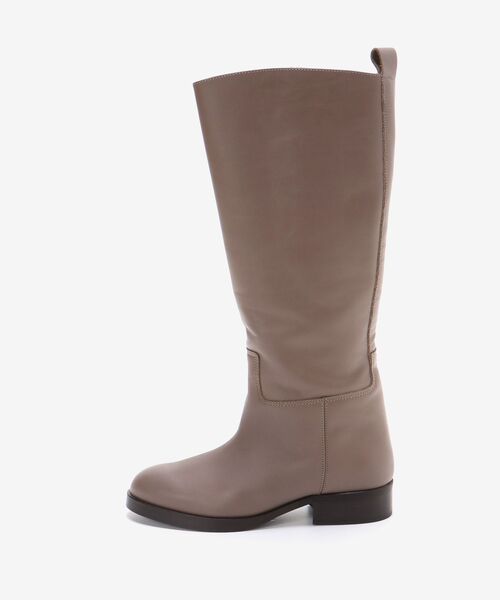 le.coeur blanc（ルクールブラン）の「VELETTO ロングブーツ（ブーツ・レディース・ベージュ/ブラック・37/38）」の10枚目の写真