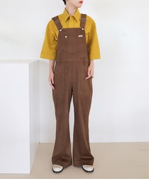 Wrangler（ラングラー）の「【Wrangler/ラングラー】ARTIFICAL スエードレザー FLARE オーバーオール（サロペット/オーバーオール）」