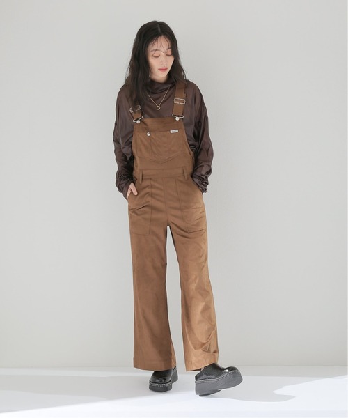 Wrangler(ラングラー)の「【Wrangler/ラングラー】ARTIFICAL スエードレザー FLARE オーバーオール(サロペット/オーバーオール・レディース・ブラウン・SMALL/MEDIUM)」の19枚目の写真