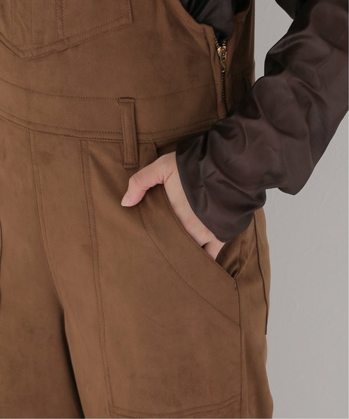 Wrangler(ラングラー)の「【Wrangler/ラングラー】ARTIFICAL スエードレザー FLARE オーバーオール(サロペット/オーバーオール・レディース・ブラウン・SMALL/MEDIUM)」の3枚目の写真