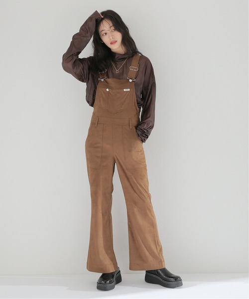 Wrangler(ラングラー)の「【Wrangler/ラングラー】ARTIFICAL スエードレザー FLARE オーバーオール(サロペット/オーバーオール・レディース・ブラウン・SMALL/MEDIUM)」の15枚目の写真