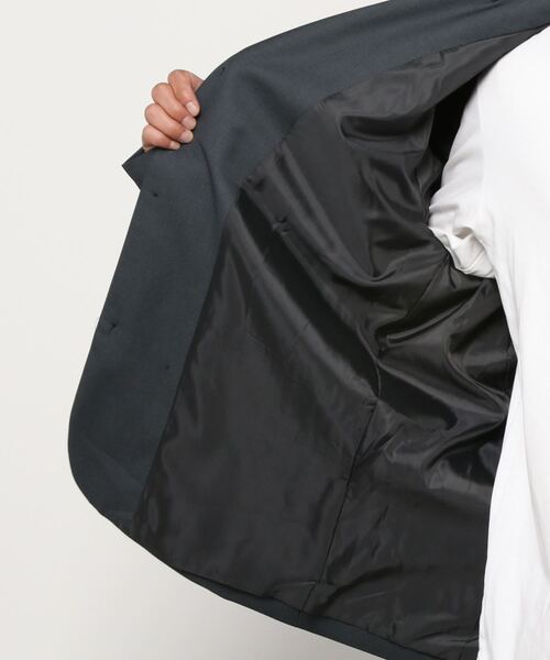 Chikashitsu +（チカシツプラス）の「【Chikashitsu +/チカシツプラス】set up oversized jacket/セットアップ オーバーサイズド ジャケット シンプル（テーラードジャケット・メンズ・ブラック/ベージュ/杢グレー・M/L）」の5枚目の写真