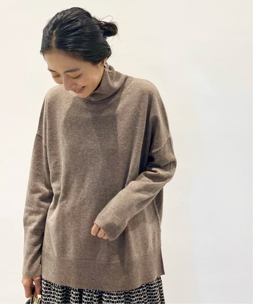 journal standard L'essage（ジャーナルスタンダードレサージュ）の「カシミヤ100 タートルネックプルオーバー◆（ニット/セーター・レディース・ホワイト/ブラック/ブラウン・FREE）」の3枚目の写真