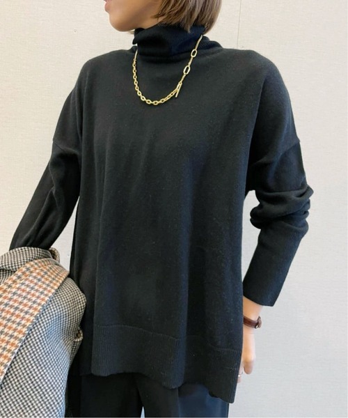 journal standard L'essage（ジャーナルスタンダードレサージュ）の「カシミヤ100 タートルネックプルオーバー◆（ニット/セーター・レディース・ホワイト/ブラック/ブラウン・FREE）」の8枚目の写真