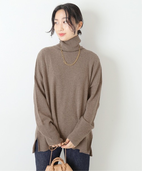 journal standard L'essage（ジャーナルスタンダードレサージュ）の「カシミヤ100 タートルネックプルオーバー◆（ニット/セーター・レディース・ホワイト/ブラック/ブラウン・FREE）」の5枚目の写真