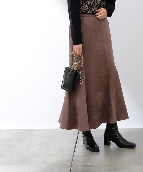 COLONY 2139（コロニートゥーワンスリーナイン）の「フェイクスエードマーメイドスカート（スカート・レディース・チャコールグレー/モカ/ブルー/グリーン・FREE）」の19枚目の写真