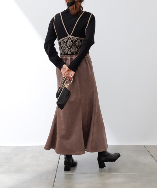 COLONY 2139（コロニートゥーワンスリーナイン）の「フェイクスエードマーメイドスカート（スカート・レディース・チャコールグレー/モカ/ブルー/グリーン・FREE）」の21枚目の写真