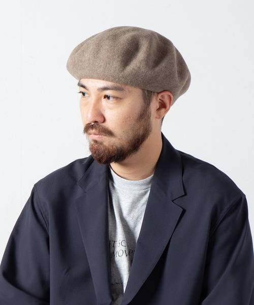RACAL(ラカル)の「Standard Wool Basque Beret / スタンダードウールバスクベレー(ハンチング/ベレー帽・メンズ・ブラック/モカ/オフホワイト/チャコールグレー・MEDIUM/LARGE)」の13枚目の写真