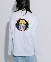 ペロリンガールコラボ L/S Tシャツ / ロンT / 長袖 / カジュアル / バック / プリント / ユニセックス