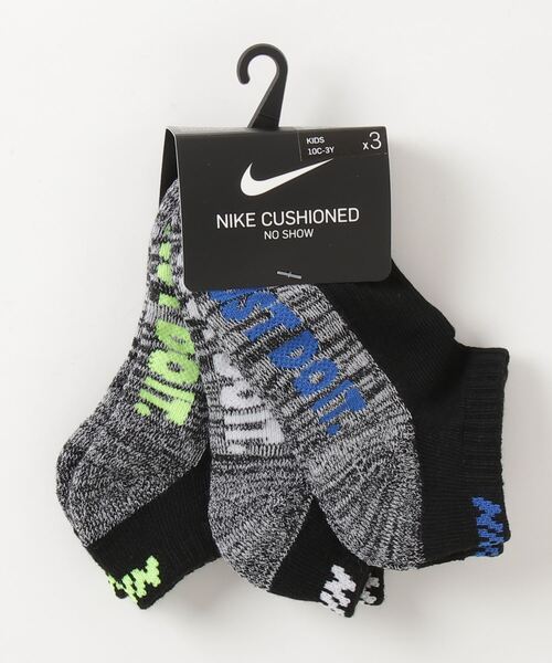 NIKE（ナイキ）の「NIKE/ナイキ NHN JUSTDOIT CUSHIOND NOSHO 3P/NHN ジャストドゥイット クッション NOSHO 3P（ソックス/靴下・キッズ・ホワイト系その他/ブラック系その他/ホワイト・17-21cm）」の6枚目の写真