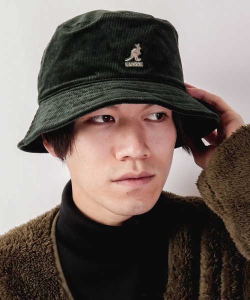 KANGOL(カンゴール)の「KANGOL Cord Bucket コーデュロイ バケット ハット(ハット・メンズ・ブラック/ダークグリーン/ベージュ/ネイビー/ウッド/ライトベージュ/ダークグレー・M/L)」の18枚目の写真