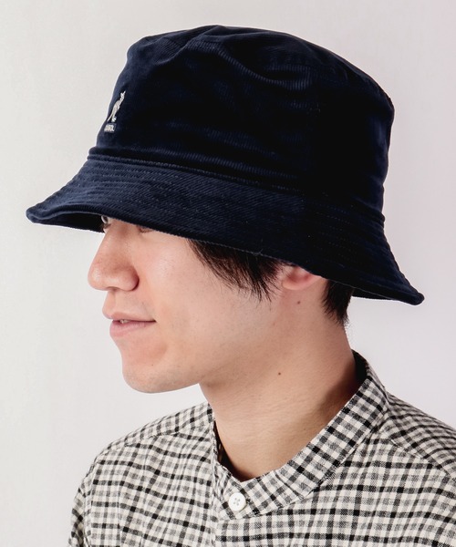 KANGOL(カンゴール)の「KANGOL Cord Bucket コーデュロイ バケット ハット(ハット・メンズ・ブラック/ダークグリーン/ベージュ/ネイビー/ウッド/ライトベージュ/ダークグレー・M/L)」の14枚目の写真