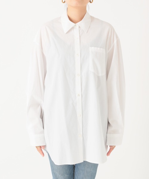 JOURNAL STANDARD（ジャーナルスタンダード）の「ポプリンビックカフシャツ◆（シャツ/ブラウス・レディース・ブルー/グリーン/ホワイト・FREE）」の14枚目の写真