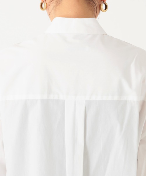 JOURNAL STANDARD（ジャーナルスタンダード）の「ポプリンビックカフシャツ◆（シャツ/ブラウス・レディース・ブルー/グリーン/ホワイト・FREE）」の17枚目の写真