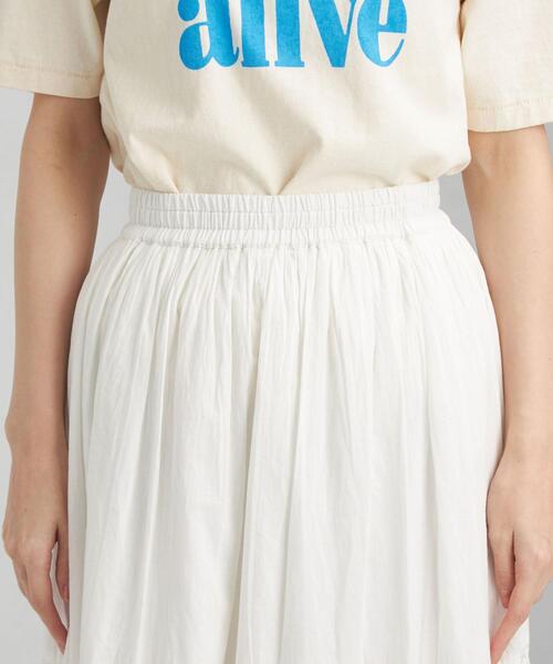 green label relaxing（グリーンレーベルリラクシング）の「IND レース スカート（スカート・レディース・ホワイト/ブラック・FREE）」の10枚目の写真