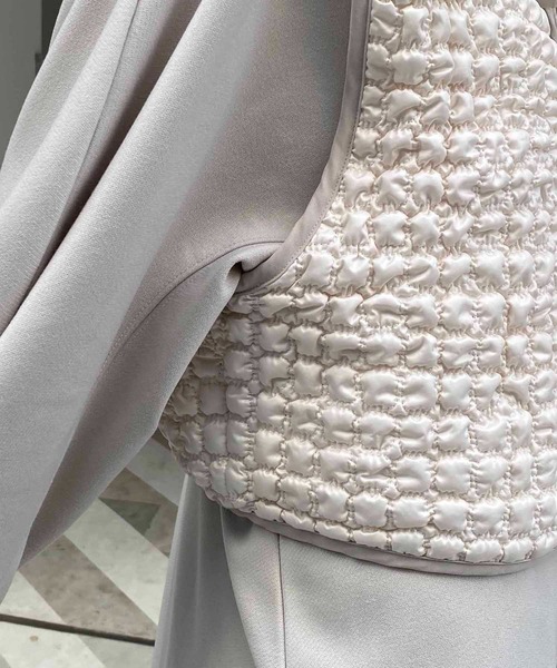 CAPRICIEUX LE'MAGE（カプリシューレマージュ）の「〈WEB・一部店舗限定〉キルトショートベスト（ベスト・レディース・ブラック/アイボリー・FREE）」の9枚目の写真