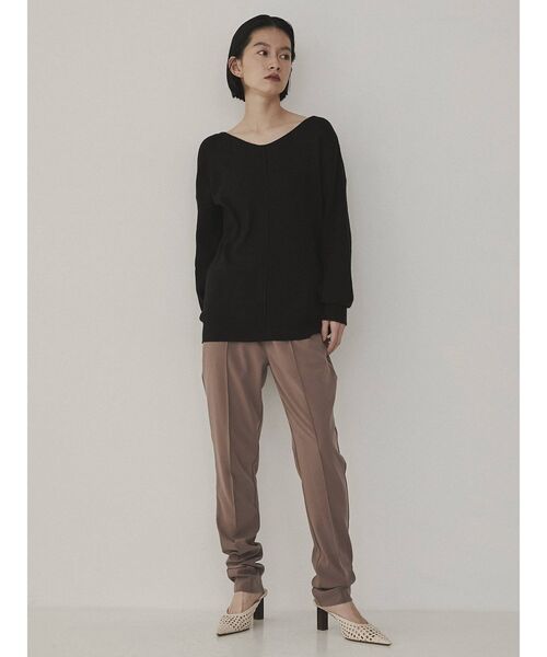 COTORICA（コトリカ）の「アンチピーリングVネックニット（ニット/セーター・レディース・ブラック/オフホワイト/オレンジ/グリーン/ブルー・FREE）」の21枚目の写真