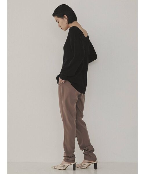 COTORICA（コトリカ）の「アンチピーリングVネックニット（ニット/セーター・レディース・ブラック/オフホワイト/オレンジ/グリーン/ブルー・FREE）」の22枚目の写真