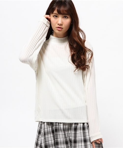 Kastane(カスタネ)の「【Kastane】ハイネックプルオーバー(Tシャツ/カットソー・レディース・ネイビー/ボルドー/グレー/アイボリー・FREE)」の12枚目の写真