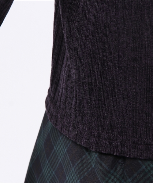 Kastane(カスタネ)の「【Kastane】ハイネックプルオーバー(Tシャツ/カットソー・レディース・ネイビー/ボルドー/グレー/アイボリー・FREE)」の6枚目の写真