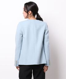 【タグ付き未使用】アルアバイル　パイルメルトンノーカラージャケット アルアバイル パイルメルトンノーカラージャケット allureville