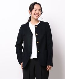 allureville（アルアバイル）の「パイルメルトンノーカラージャケット