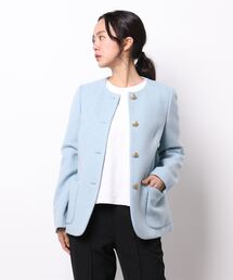 allureville（アルアバイル）の「パイルメルトンノーカラージャケット