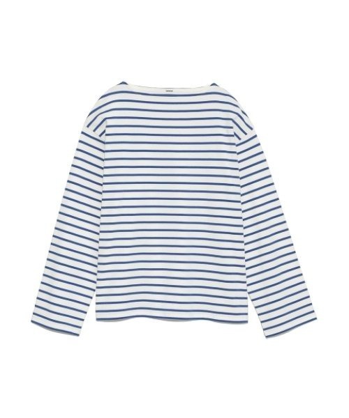 tシャツ ボーダープルオーバー レディース Mila Owen（ミラオーウェン）の「ボートネックオーバーサイズ