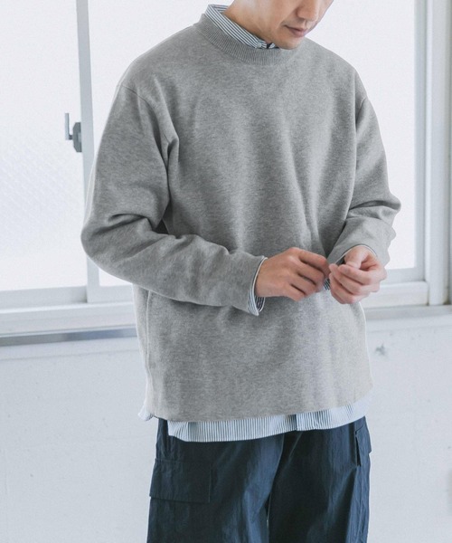 URBAN RESEARCH DOORS（アーバンリサーチドアーズ）の「ダブルフェイスプルオーバー（ニット/セーター・メンズ・ブラック/ブラウン/オフホワイト/グレー系その他・40/38）」の3枚目の写真