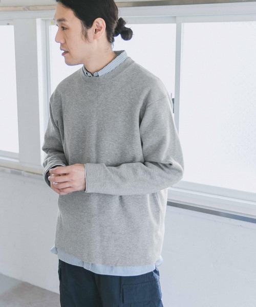 URBAN RESEARCH DOORS（アーバンリサーチドアーズ）の「ダブルフェイスプルオーバー（ニット/セーター・メンズ・ブラック/ブラウン/オフホワイト/グレー系その他・40/38）」の16枚目の写真