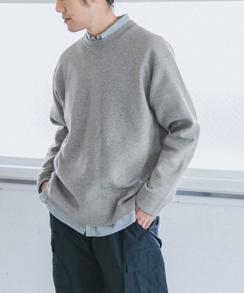 URBAN RESEARCH DOORS（アーバンリサーチドアーズ）の「ダブルフェイスプルオーバー（ニット/セーター・メンズ・ブラック/ブラウン/オフホワイト/グレー系その他・40/38）」の10枚目の写真