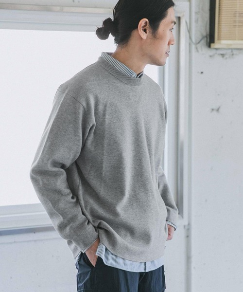 URBAN RESEARCH DOORS（アーバンリサーチドアーズ）の「ダブルフェイスプルオーバー（ニット/セーター・メンズ・ブラック/ブラウン/オフホワイト/グレー系その他・40/38）」の5枚目の写真