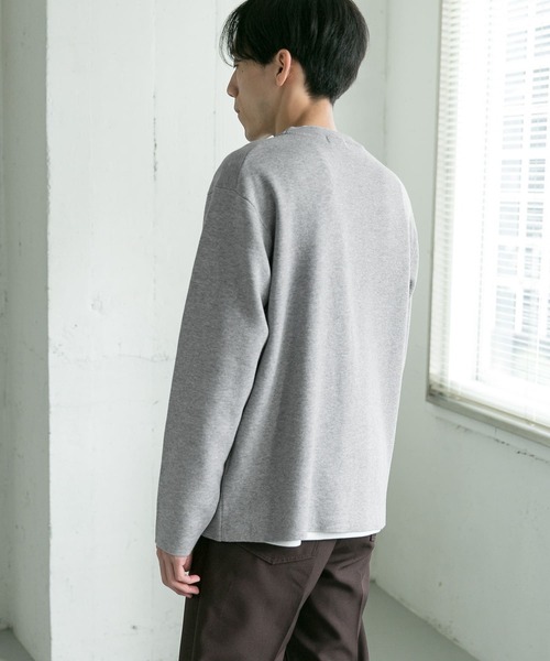 URBAN RESEARCH DOORS（アーバンリサーチドアーズ）の「ダブルフェイスプルオーバー（ニット/セーター・メンズ・ブラック/ブラウン/オフホワイト/グレー系その他・40/38）」の17枚目の写真