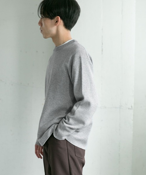 URBAN RESEARCH DOORS（アーバンリサーチドアーズ）の「ダブルフェイスプルオーバー（ニット/セーター・メンズ・ブラック/ブラウン/オフホワイト/グレー系その他・40/38）」の11枚目の写真