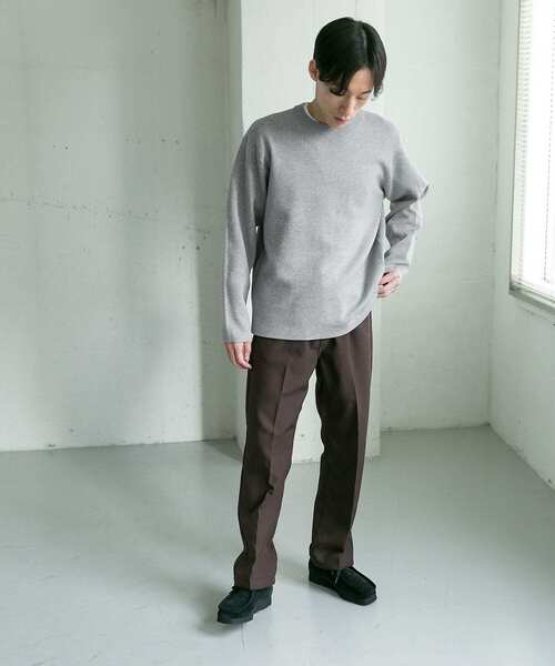 URBAN RESEARCH DOORS（アーバンリサーチドアーズ）の「ダブルフェイスプルオーバー（ニット/セーター・メンズ・ブラック/ブラウン/オフホワイト/グレー系その他・40/38）」の18枚目の写真