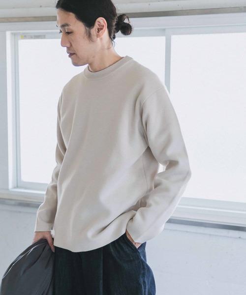 URBAN RESEARCH DOORS（アーバンリサーチドアーズ）の「ダブルフェイスプルオーバー（ニット/セーター・メンズ・ブラック/ブラウン/オフホワイト/グレー系その他・40/38）」の12枚目の写真