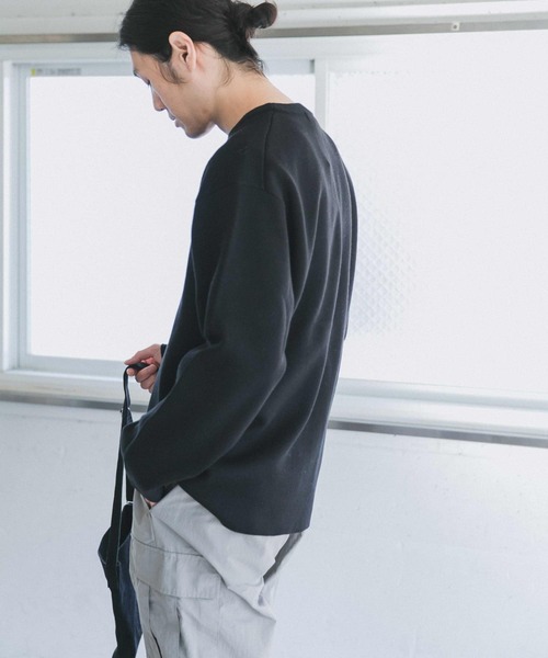 URBAN RESEARCH DOORS（アーバンリサーチドアーズ）の「ダブルフェイスプルオーバー（ニット/セーター・メンズ・ブラック/ブラウン/オフホワイト/グレー系その他・40/38）」の14枚目の写真