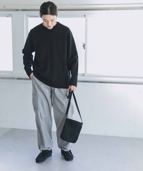 URBAN RESEARCH DOORS（アーバンリサーチドアーズ）の「ダブルフェイスプルオーバー（ニット/セーター・メンズ・ブラック/ブラウン/オフホワイト/グレー系その他・40/38）」の9枚目の写真