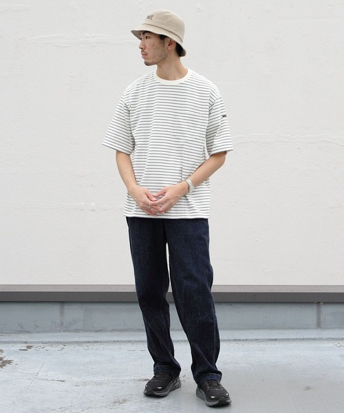 ORCIVAL（オーシバル）の「ORCIVAL/オーシバル　30JERSEY　クルーネック ポケットTEE CREW NECK POCKET TEE OR-C0080 HCJ（Tシャツ/カットソー・メンズ・ホワイト/ネイビー/グリーン・4/5）」の11枚目の写真