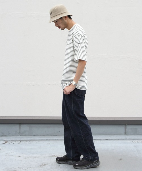 ORCIVAL（オーシバル）の「ORCIVAL/オーシバル　30JERSEY　クルーネック ポケットTEE CREW NECK POCKET TEE OR-C0080 HCJ（Tシャツ/カットソー・メンズ・ホワイト/ネイビー/グリーン・4/5）」の12枚目の写真