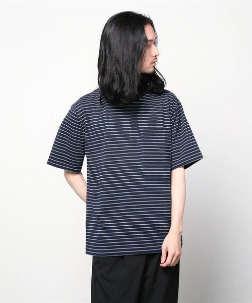 ORCIVAL（オーシバル）の「ORCIVAL/オーシバル　30JERSEY　クルーネック ポケットTEE CREW NECK POCKET TEE OR-C0080 HCJ（Tシャツ/カットソー・メンズ・ホワイト/ネイビー/グリーン・4/5）」の17枚目の写真