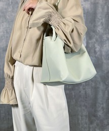 SAISON DE PAPILLON | PUレザーミニポーチ付きハンドバッグ(ハンドバッグ)