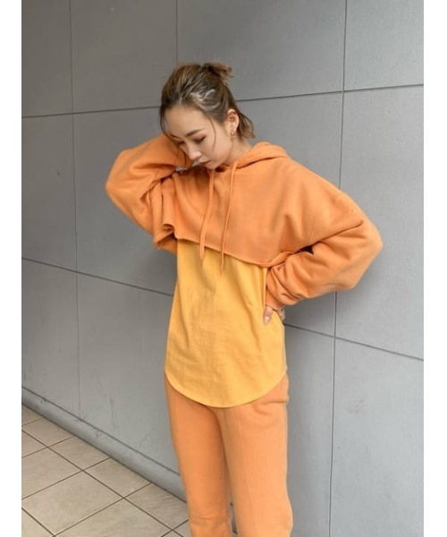 THROW by SLY(スローバイスライ)の「THROW SW TROUSER スウェット パンツ(スウェットパンツ・レディース・オレンジ/ブラウン・0/1)」の16枚目の写真